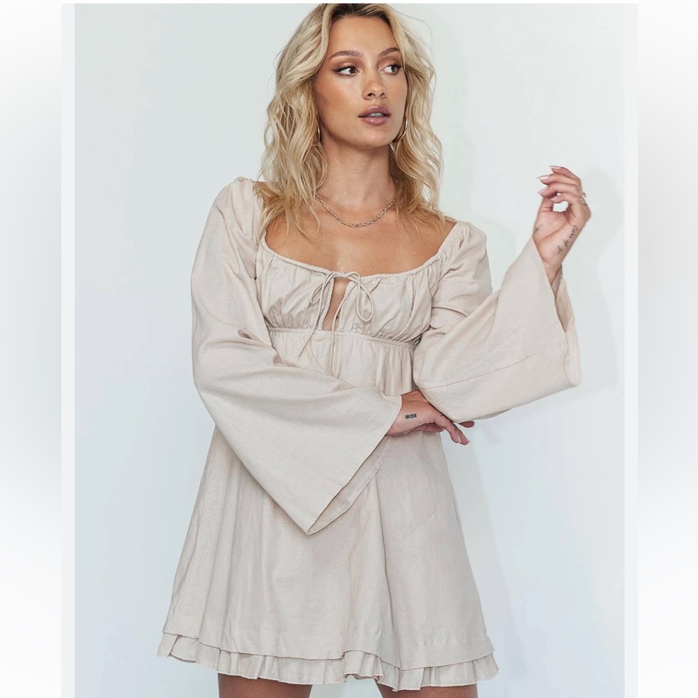 Princess Polly Empress of Love Long Sleeve Mini Dress